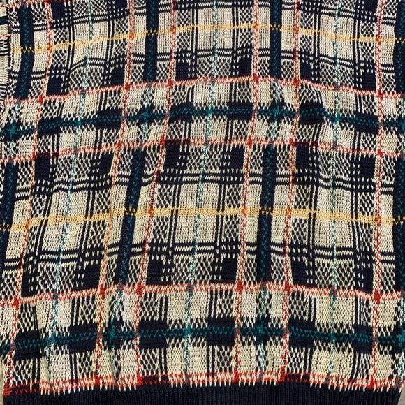 NWT Vintage Jantzen Plaid Crewneck Sweater Sz M - Picture 2 of 4